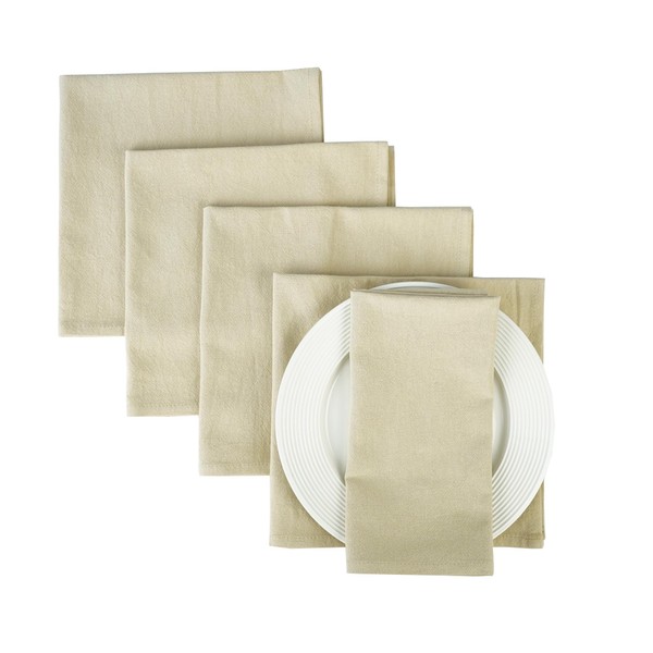 Plain Dinner Cloth Napkins, Set of 12 (16 x 16