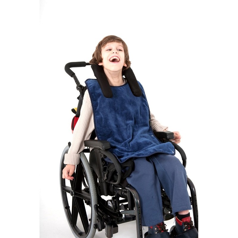 Mum2Mum Plus Special Needs Super Sized Navy Feeding Apron for