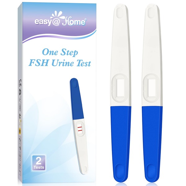 Easy@Home FSH Urine Test: Rapid Visual Result for Qualitative FSH Detection Menopause 2 FSH Test Midstream