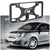 No Drill License Plate Holder Compatible with Fiat 500 Turbo