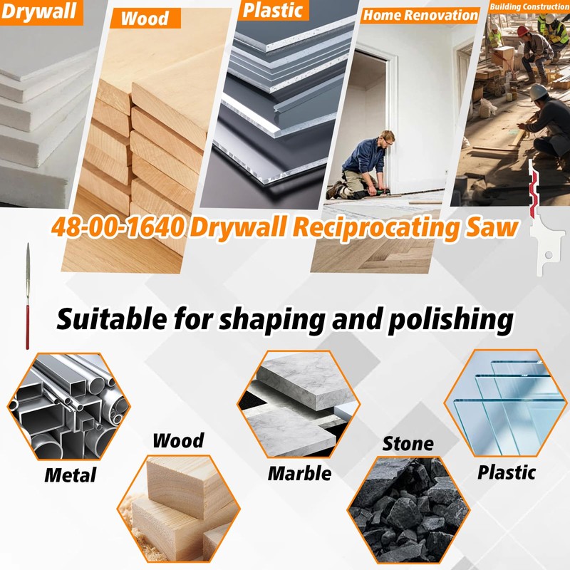 30 PCS 48-00-1640 Replacements Compatible with Drywall Blade & Drywall