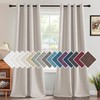 H.VERSAILTEX Linen Blackout Curtain 96 Inches Long for Bedroom/Living Room