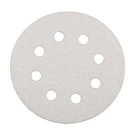 kwb Sanding disc diameter 125 mm made of corundum with stearate coating, 40 grit, tool-free change, full synthetic resin gluing and reinforced paper carrier for coarse sanding of wood and varnish