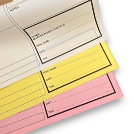 Delivery Note (Pack of 5), Triplicate NCR Delivery Book, Carbonless Proof of Delivery (POD) A5 Notebook, 50 Triplicate Copies per Book, POD, Size A5 (5 Books)