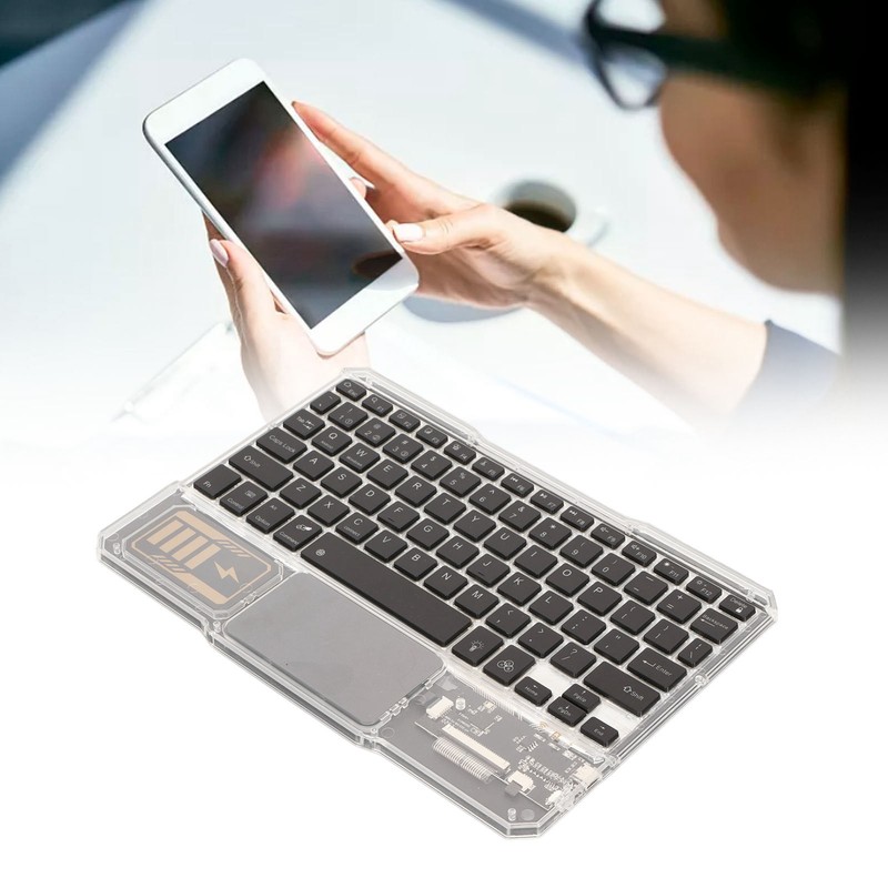 Bluetooth Keyboard Multifunction Ultra Slim Rechargeable Backlight RGB Tablet Keyboard
