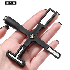 MOLILON 8pcs 5 in 1 Nail Magnets for Nail Art 3 in 1 Strong Nail Magnet Stick Multi-function Nail Magnet 3d Cat Eye Gel Nail Polish Magnetic Wood Tools for Nail Salon or DIY Supplies - Black Set