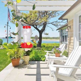 SPYMINNPOO Hummingbird Feeder, Garden Hummingbird Feeding Station Leak-Proof, Hummingbird Feeder for Hanging, Outdoor Hummingbird Feeding Station (Type 1)