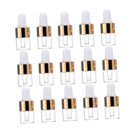 Beavorty 25 Piezas botella de aceite esencial travel bottles maquillaje líquido contenedores mini frascos cuentagotas frasco gotero de aceite esencial botella de vidrio para liquidos envase