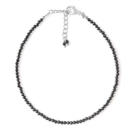 Natural Black Spinel Gemstone Beads Bracelet for Women, Crystal Gems Healing Bracelets, Chakra Stone Bead Bracelets, Yoga Stone Beads Bracelets Meditation