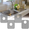 Silicone Sink Protector Folding Non Slip Sink Mat Rear Drain