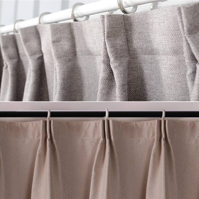 PLASTIFIC Pack of 20 Metal Curtain Hooks Pinch Pleat Header