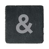 eBuyGB Scrabble Drinks Coasters, Square Slate Coaster, Individual Alphabet Letters,