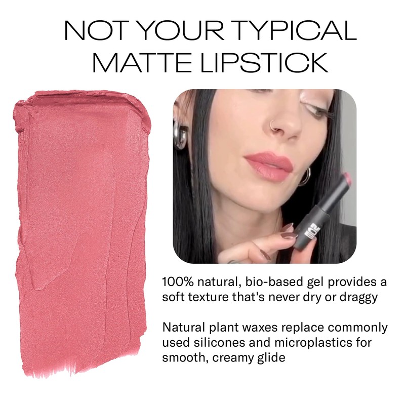 MOB Beauty Soft Matte Lipstick M93 – Rosy Mauve