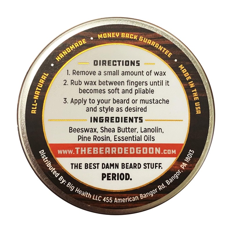The Bearded Goon Ridiculously Strong Mustache and Beard Wax for