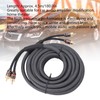 Car Audio Signal Cable Adapter 4.5m/180in Black PVC Plastic Layer