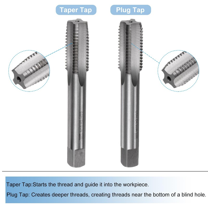 sourcing map 3pcs Metric Hand Tap and Die Set, M16