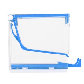 Dental Dentist Cotton Roll Dispenser 4 Colors Divider Press Type Holder Press Type Cotton Swab Storage Box (Blue)