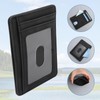 DXLing Leather Mini Wallet Credit Card Holder for Men, Card