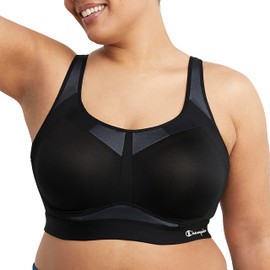 Champion Women's Motion Control Underwire Sports Bra Bra, -black, 34B