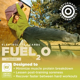 Gnarly Nutrition Gnarly Nutrition Hydrate Raspberry (14.10oz) Fuel2O Limeade - Box of 10 (2.05oz Packets)