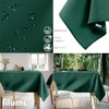 Filumi Tablecloth 130 x 180 cm Dark Green Washable for