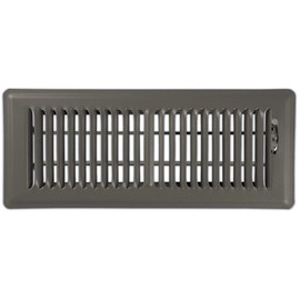 Shoemaker Manufacturing, Bronze, 4x12, Premium Floor Register, All Steel Heavy Duty Vent Cover