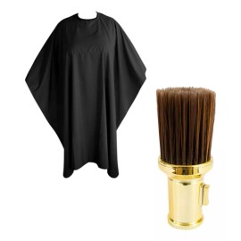 ARI Y MULTIMPORT Capa De Corte Nylon Con  Bledo Dorado Barber Estetico