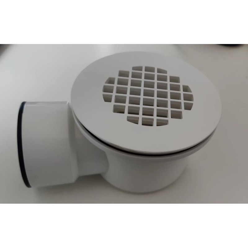 MUCOL Low Profile Shower Base Drain with Perforated Strainer, 1.5