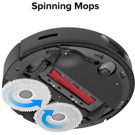 roborock roborock Qrevo Serie antibakteriell, rotierendes Wischtuch f1r roborock Qrevo ?Qrevo S?QrevoPro?Qrevo Master?Qrevo Slim?Qrevo S5V?Saugroboter mit Wischfunktion Absaugstation, 4 St1cke