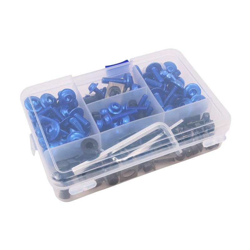 Tiardey Universal 177Pcs Motorcycle Fairing Bolts & Nuts Kit Bodywork