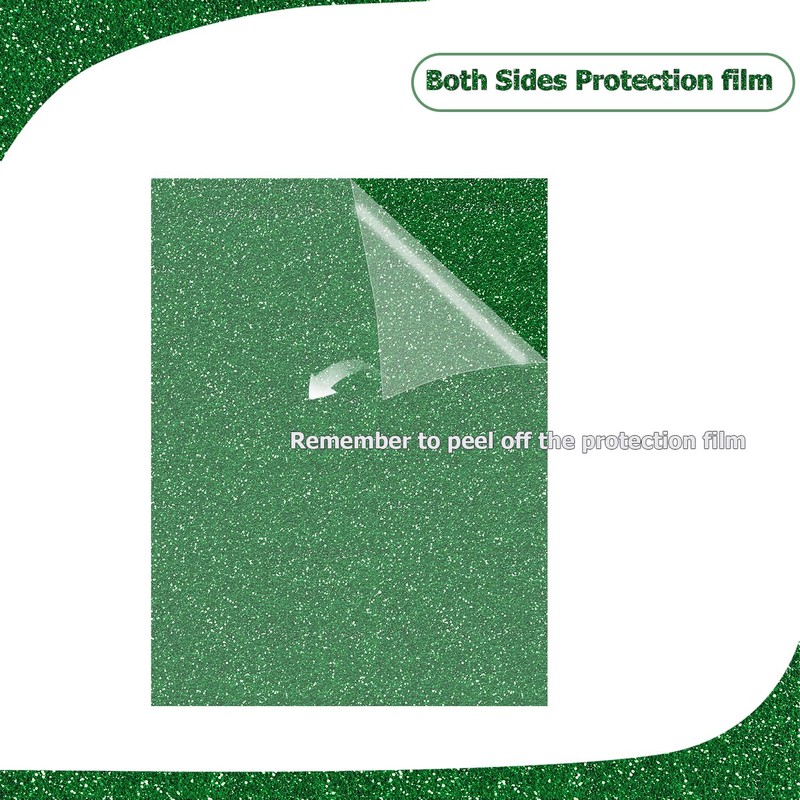 Eszeoee 2 Pack 12'' x 16'' Glitter Dark Green Acrylic