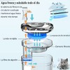 JIJO Bebedero para Gato, 304 Acero Inoxidable Fuente para Gato,