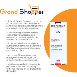 Ruboril Expert S crema 40 ml calma rojeces en piel seca, sensible o con roscea                                                                        