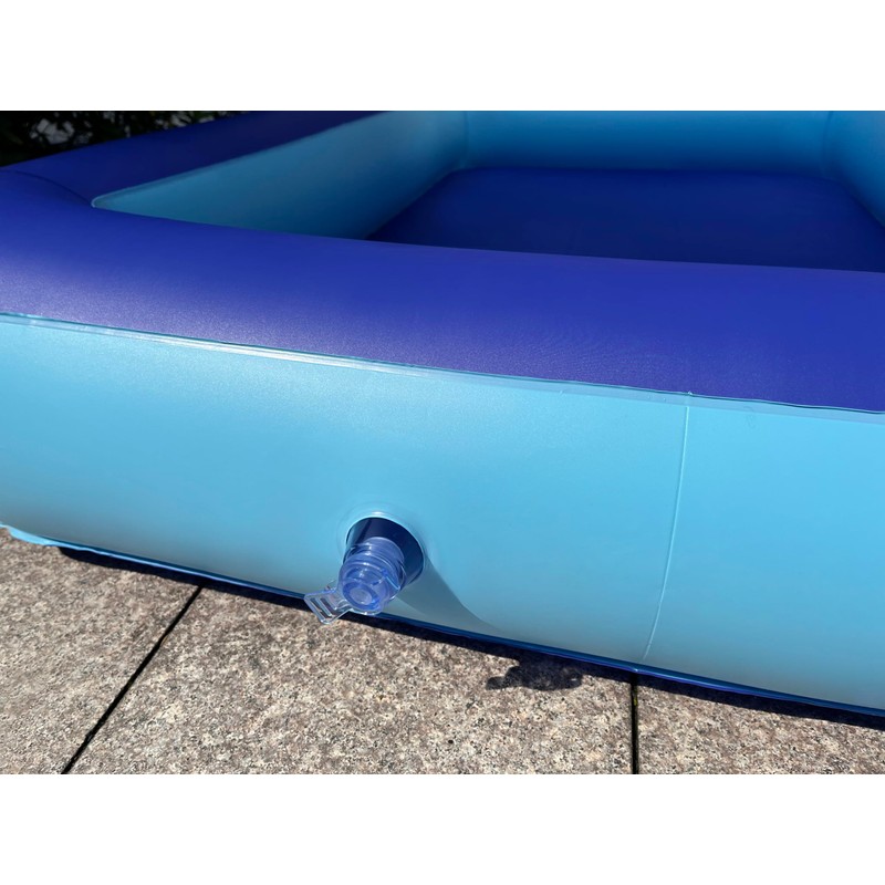 Inflatable Splash Pool for Kids, Plastic Wading Pools Outdoor, Large
