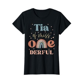 Tia of Miss Onederful Boho Rainbow Daughter First Birthday T-Shirt