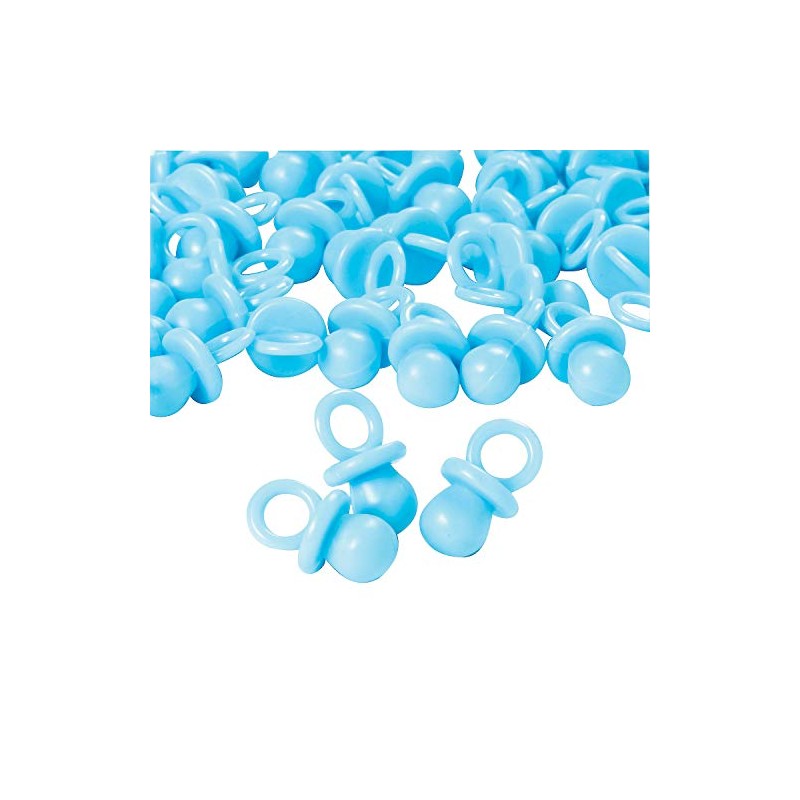 Pastel Blue Opaque Pacifier Baby Shower Favors 48 pcs