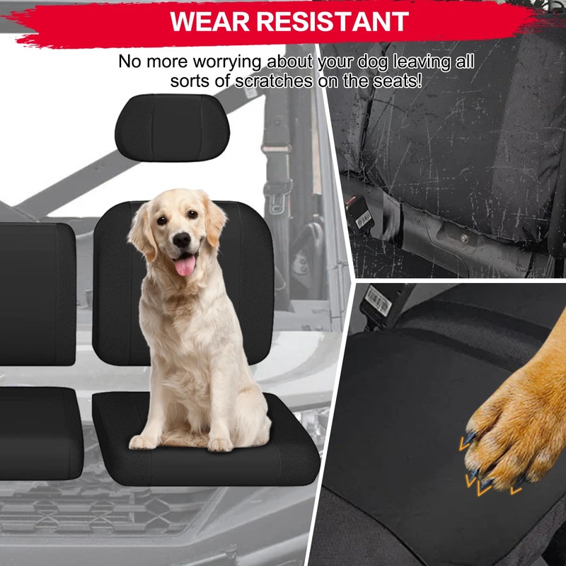 smotrcc Ranger 1000 Seat Covers with Headrest Covers - Waterproof