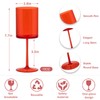 JLYLOL 12 Pcs Red Plastic Champagne Flutes 10 OZ Large