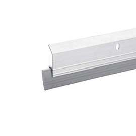 Grey/White/Brown or Gold Colors Heavy Duty Door Sweep with Vinyl Sweep (4 FT, Grey)