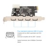 PCIe to USB2.0 Expansion Card 4 Ports 4 Pin Power