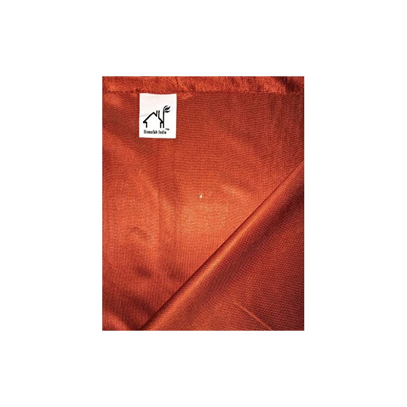 Homefab India Royal Silky Rust Window Curtain (HF050) 5X4ft(1 pc