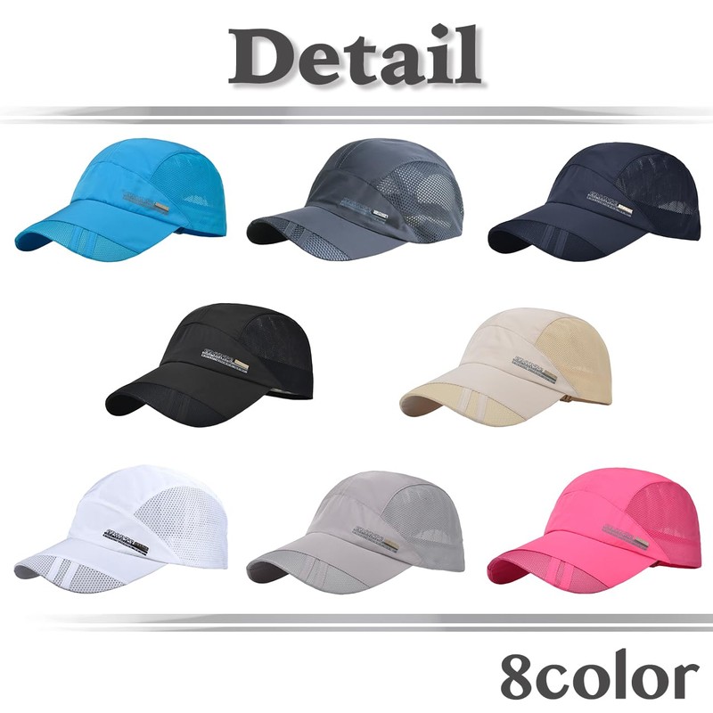 [ホワイトファング] アウトドア 帽子 速乾性 メッシュ キャップ デザイン 軽量 シンプル メンズ