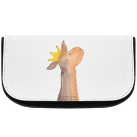 Mr. & Mrs. Cosmetic Bag Lama Head Panda King – 100% Handmade in North Germany – Lama Lamas, King, Queen, Friend, Mum, Dad, Office Colleague, Colleague, Boss, Vorgesetzter, Abi Abitur Cosmetic Bag, Cosmetic Bag, Pouch, Cosmetic, Wash Bag, Pencil Case, Pen