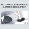 Sellemer Toilet Brush and Holder Set for Bathroom, Flexible Toilet