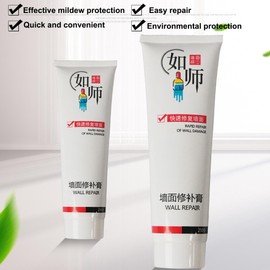 2 Pack Wall Mending Agent,Drywall Repair Kit,Wall Spackle with Scraper, Wall Surface Hole Fill Quick and Easy Solution