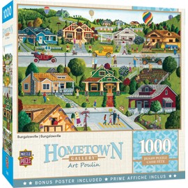 MasterPieces 1000 Piece Jigsaw Puzzle For Adults, Family, Or Youth - Bungalowville - 19.25"x26.75"