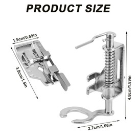 2pcs Metal Open Toe Free Motion Quilting Darning Presser Foot for Singer, Babylock, Janome & More Sewing Machines for Sewing Machine Accessories