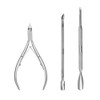 YFFSFDC Cuticle Nipper, Cuticle Pusher, Cuticle Cutter, Nipper-Type Nail Clipper,