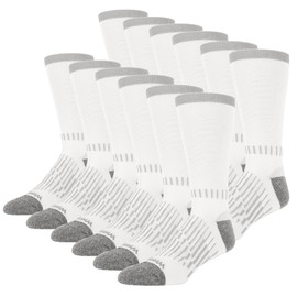 Wrangler - Peak Men's Crew Socks - Durable Half Cushion Socks with Arch Support