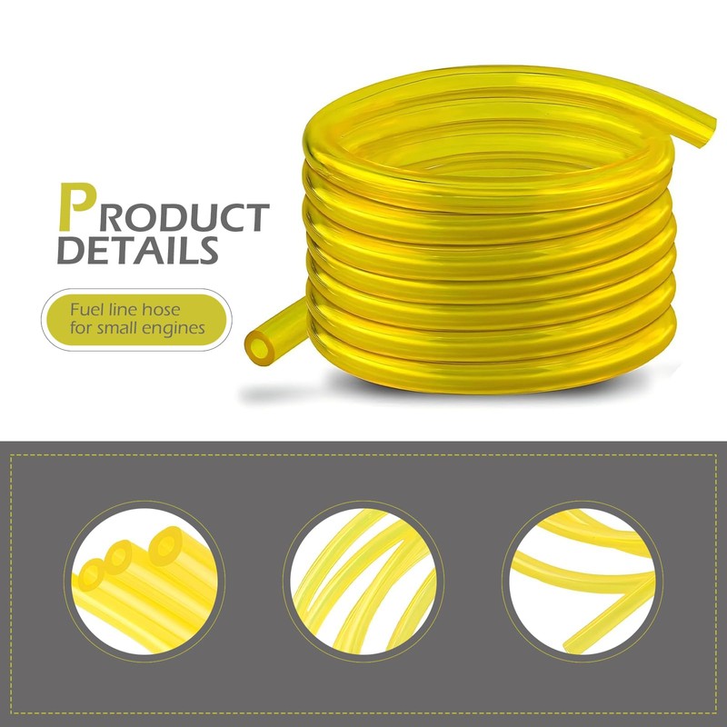 Merdege Fuel Line Hose Kit, 4 Sizes, 5 Ft each,